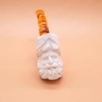 Meerschaum Medium Zeus Bent Fishtail Pipe (MEER365)