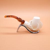Meerschaum Medium Claw Bent Fishtail Pipe (MEER368)