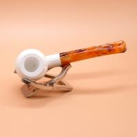 Meerschaum Small Smooth Bent Fishtail Pipe (MEER376)