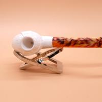 Meerschaum Small Sherlock Holmes Bent Fishtail Pipe (MEER381)