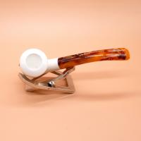 Meerschaum Small Smooth Bent Fishtail Pipe (MEER386)