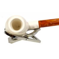 Meerschaum Standard Apple Smooth Bent Fishtail Pipe (MEER86)