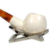 Meerschaum Standard Apple Smooth Bent Fishtail Pipe (MEER86)