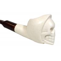 Meerschaum Mini Grim Reaper Bent Fishtail Pipe (MEER80)