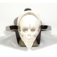 Meerschaum Mini Grim Reaper Bent Fishtail Pipe (MEER80)