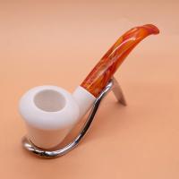 Meerschaum Standard Calabash Smooth Bent Fishtail Pipe (MEER71)
