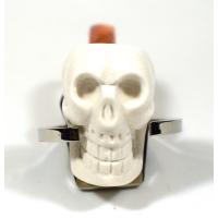 Meerschaum Standard Skull Bent Fishtail Pipe (MEER81)