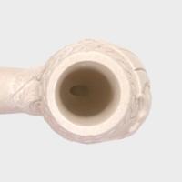 Meerschaum Standard Embossed Dragon Bent Fishtail Pipe (MEER82)