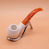 Meerschaum Standard Bulldog Smooth Fishtail Pipe (MEER84)