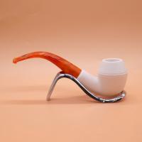 Meerschaum Standard Bulldog Smooth Fishtail Pipe (MEER84)