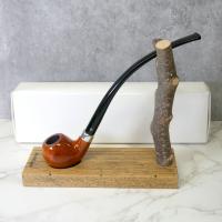 Molina Longus Light Bent 9mm Filter Fishtail Churchwarden Pipe (ML44 )