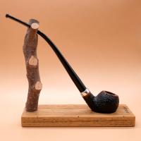 Molina Longus Rustic 9mm Filter Fishtail Churchwarden Pipe (ML45)