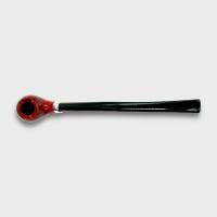 Molina Longus Terracotta Bent 9mm Filter Fishtail Churchwarden Pipe (ML54)