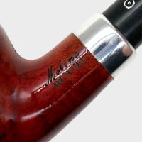 Molina Longus Terracotta Bent 9mm Filter Fishtail Churchwarden Pipe (ML54)