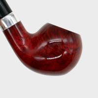 Molina Longus Terracotta Bent 9mm Filter Fishtail Churchwarden Pipe (ML55)