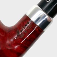 Molina Longus Terracotta Bent 9mm Filter Fishtail Churchwarden Pipe (ML55)