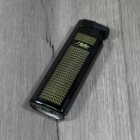 Matteo Black Turbo Red Flame Refillable Jet Lighter