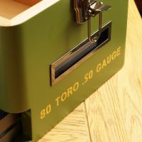 Klaro Military Glass Top Cigar Humidor - 100 Cigar Capacity