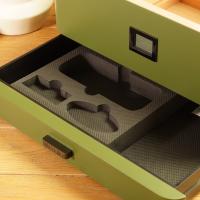 Klaro Military Glass Top Cigar Humidor - 100 Cigar Capacity