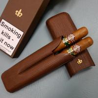Montecristo Open Eagle Leather Cigar Case Gift Set -  2 Cigars