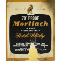 Mortlach 70 Proof Bottled 1970s Gordon & MacPhail Whisky Miniature - 40% 5cl