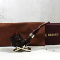 Northern Briars Roxcut Regal 1/4 Bent Banded Billiard 9mm Fishtail Pipe (NB125)