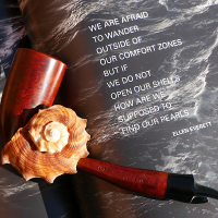 Northern Briars Bespoke Fossil Seashell G5 Fishtail Pipe (NB181)