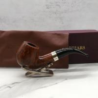Northern Briars Bruyere Premier G5 Banded Bent Apple 9mm Filter Fishtail Pipe (NB183)