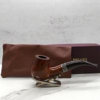 Northern Briars Bruyere Premier ELX Bent Banded Billiard 9mm Fishtail Pipe (NB185)