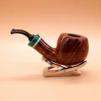 P. Jeppesen High Grade 11 Malachite Composite Smooth Fishtail Pipe (NEER188)
