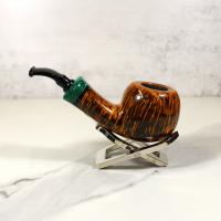 P. Jeppesen High Grade 8 Malachite Composite Smooth Fishtail Pipe (NEER189)