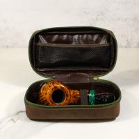 P. Jeppesen High Grade 8 Malachite Composite Smooth Fishtail Pipe (NEER189)