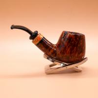 P Jeppesen IDA Handmade gr 3 Smooth Bent 9mm Filter Fishtail Pipe (NEER207)