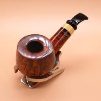 P Jeppesen IDA Handmade gr 3 Smooth Bent 9mm Filter Fishtail Pipe (NEER210)