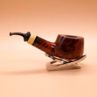 P Jeppesen IDA Handmade gr 3 Smooth Bent 9mm Filter Fishtail Pipe (NEER210)