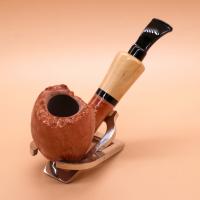 P Jeppesen IDA Handmade gr 3 Smooth Bent 9mm Filter Fishtail Pipe (NEER217)