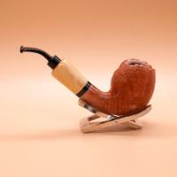 P Jeppesen IDA Handmade gr 3 Smooth Bent 9mm Filter Fishtail Pipe (NEER217)