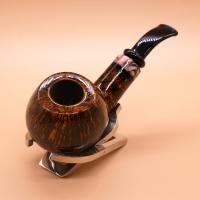P Jeppesen IDA Handmade gr 4 Smooth Bent 9mm Filter Fishtail Pipe (NEER218)
