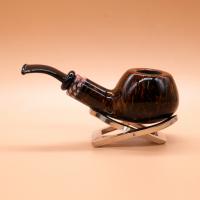 P Jeppesen IDA Handmade gr 4 Smooth Bent 9mm Filter Fishtail Pipe (NEER218)