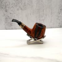 P Jeppesen Boutique gr 3 Smooth 9mm Bent Malachite Fishtail Pipe (NEER230)