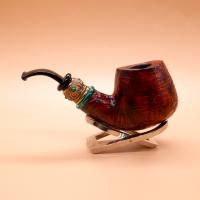 P Jeppesen Boutique gr 3 Smooth 9mm Bent  Fishtail Pipe (NEER233)