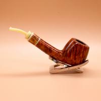 P Jeppesen IDA Handmade gr 3 Smooth Bent No Filter Fishtail Pipe (NEER261)