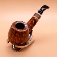 P Jeppesen IDA Handmade gr 3 Smooth Bent 9mm Filter Fishtail Pipe (NEER266)