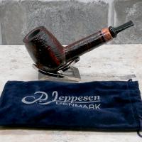 P Jeppesen IDA Handmade gr 3 Smooth Bent 9mm Filter Fishtail Pipe (NEER268)