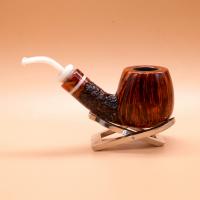 P Jeppesen IDA Handmade gr 3 Smooth Bent 9mm Filter Fishtail Pipe (NEER269)