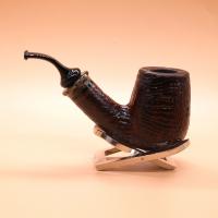 P Jeppesen IDA Handmade gr 4 Smooth Bent 9mm Fishtail Pipe (NEER273)