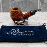 P Jeppesen IDA Handmade gr 4 Smooth Bent 9mm Fishtail Pipe (NEER277)