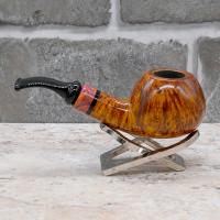 P Jeppesen IDA Handmade gr 5 Smooth Bent 9mm Fishtail Pipe (NEER282)