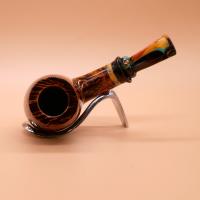 P Jeppesen IDA Handmade gr 5 Smooth Bent 9mm Fishtail Pipe (NEER341)