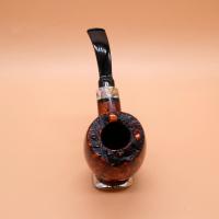 P Jeppesen IDA Handmade gr 3 Smooth Bent 9mm Filter Fishtail Pipe (NEER362)